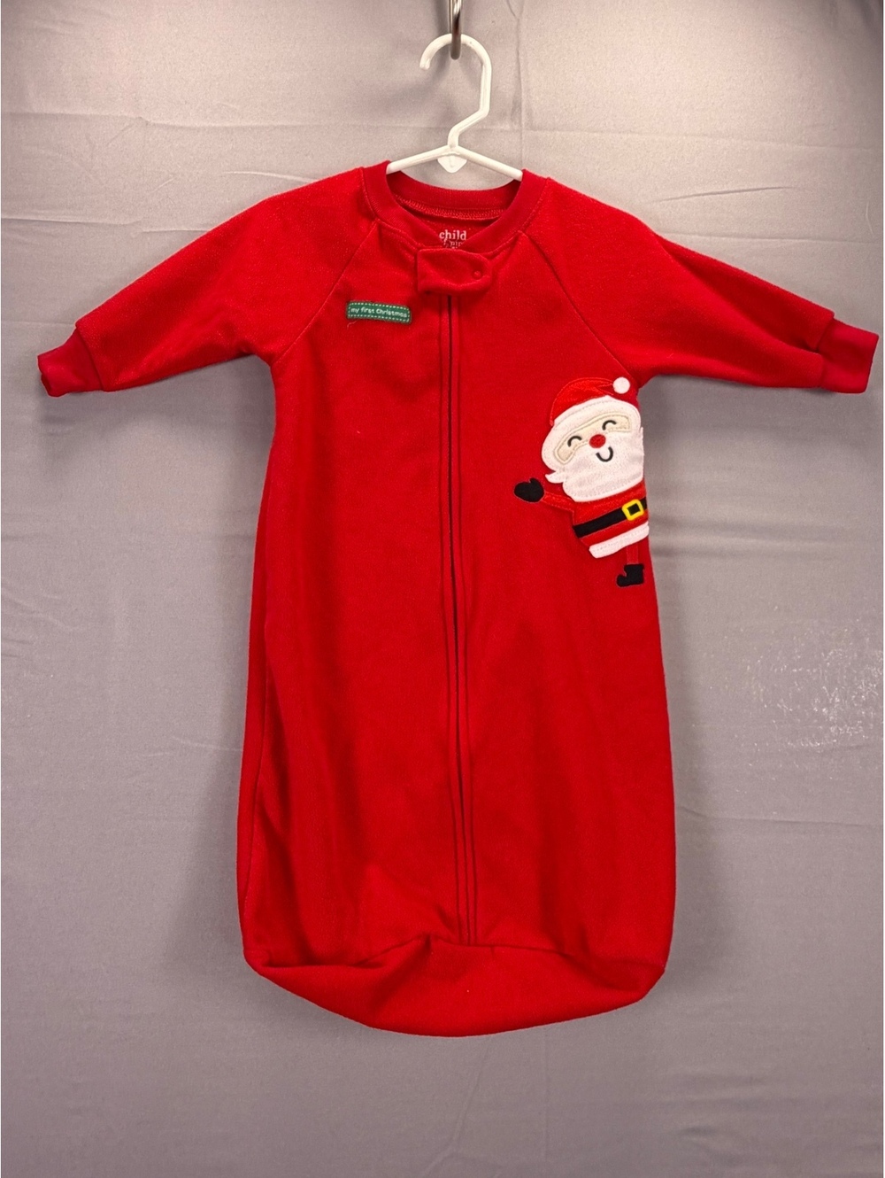 Child of Mine Made By Carter’s My First Christmas Santa Fleece Sleep Bag 0-9